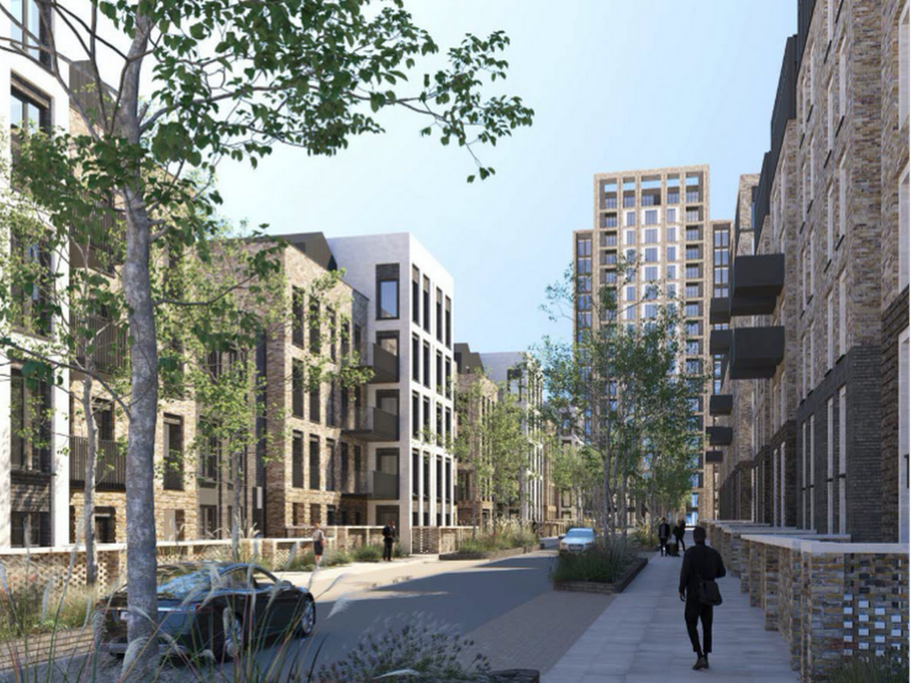 CGI of the new village that could replace Lambeth Hospital (Image: South London and Maudsley NHS Foundation Trust)